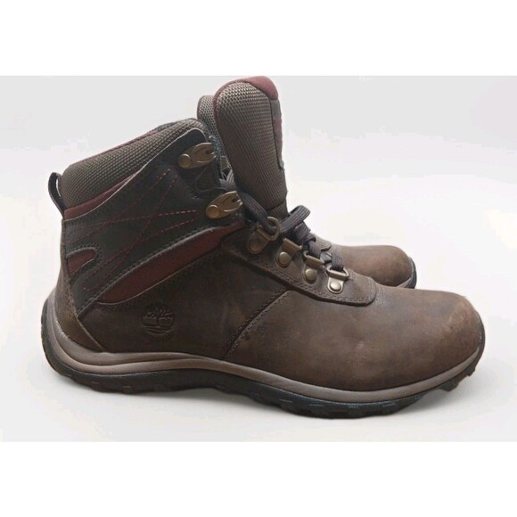 Timberland Womens Waterproof Leather Hiking Boots 7.5W Brown Anti-Fatigue Trail - Picture 12 of 15
